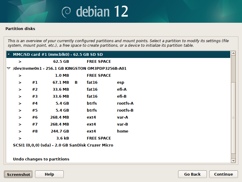Debian 12 installation - Overview 1