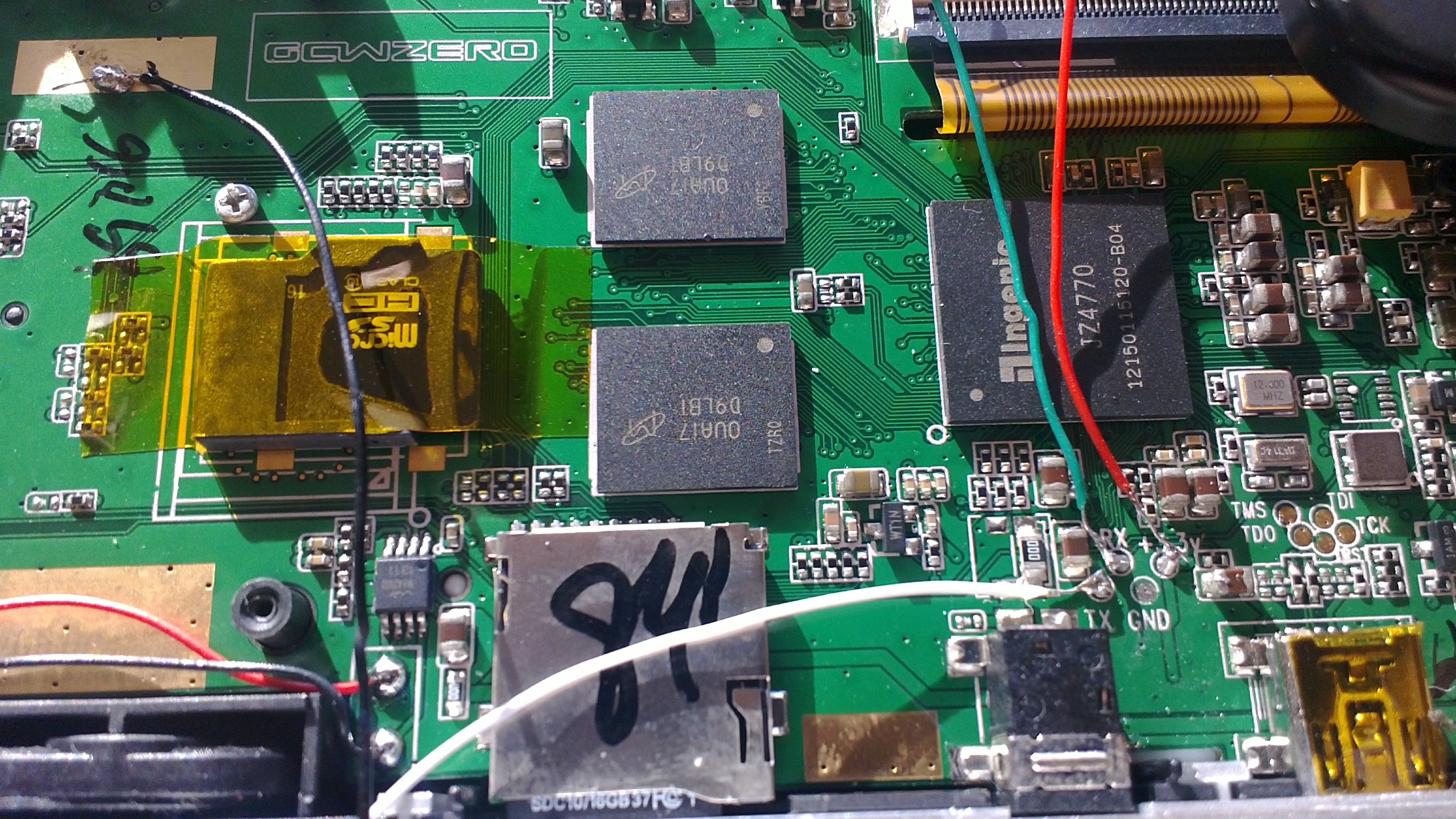 GCW-Zero serial wires overview